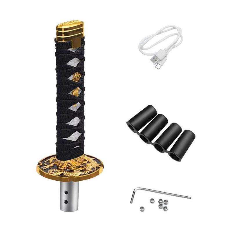 Manual transmission shift knob customization, samurai-style shift knob, gear shift lever head, car modification gear shifter.